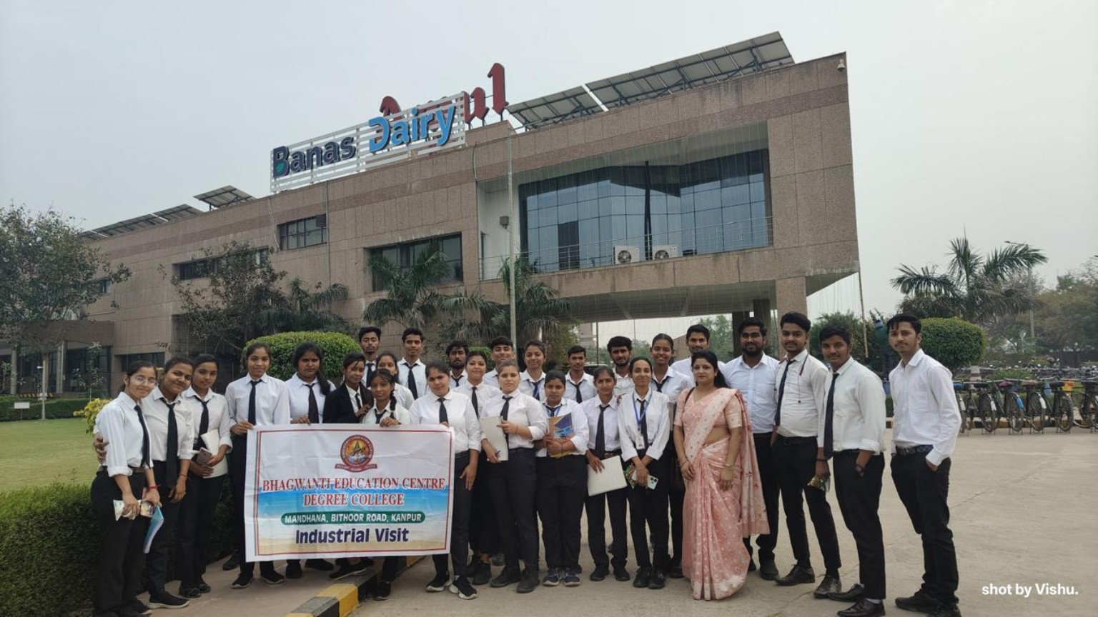 Students during an industrial visit